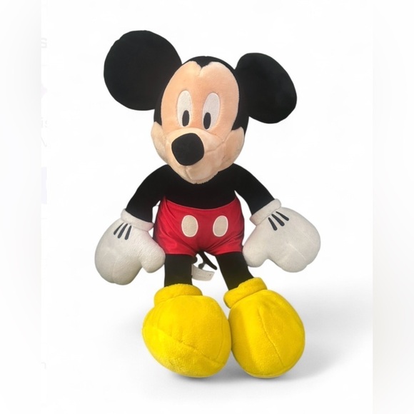 Disney Other - Disney Mickey Mouse Plush - Black, Red, Yellow 26”